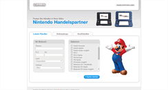 Desktop Screenshot of haendlersuche.nintendo.de