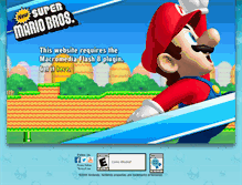 Tablet Screenshot of newsupermariobrosds.nintendo.com