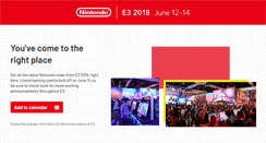 Desktop Screenshot of e3.nintendo.com