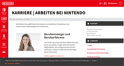 Desktop Screenshot of jobs.nintendo.de