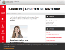 Tablet Screenshot of jobs.nintendo.de